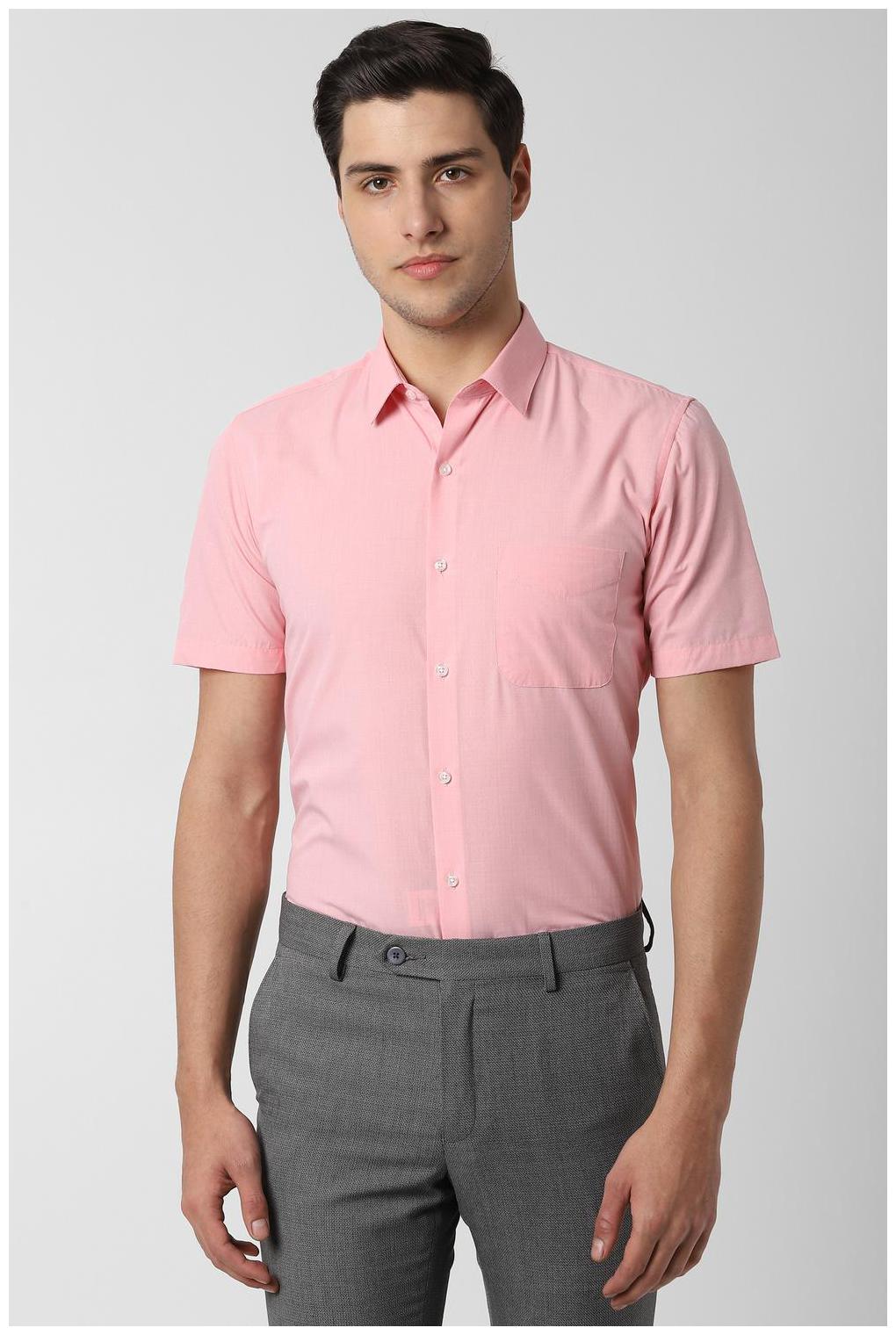 

Peter England Men Slim fit Formal Shirt - Pink