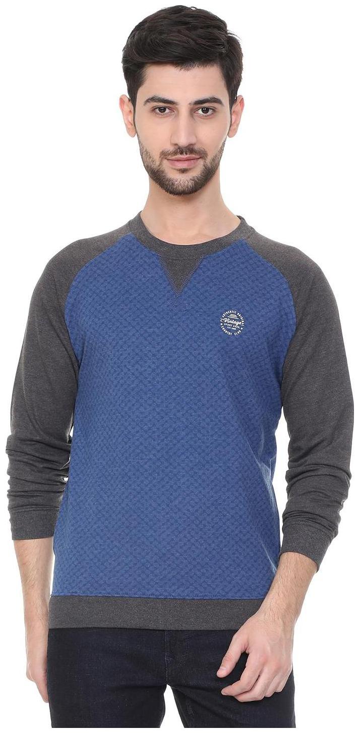 

Peter England Men Blue Round neck Sweatshirt