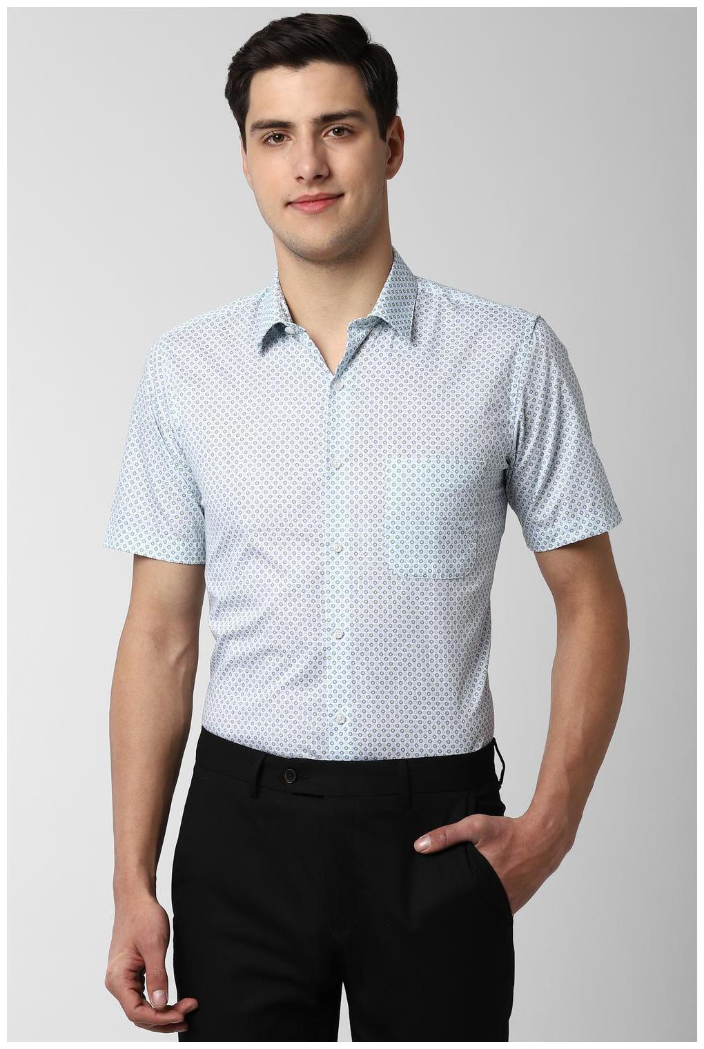 

Peter England Men Slim fit Formal Shirt - Green