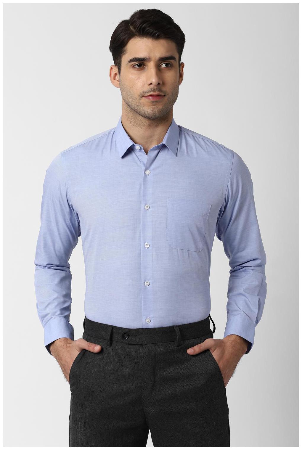 

Peter England Men Regular fit Formal Shirt - Blue