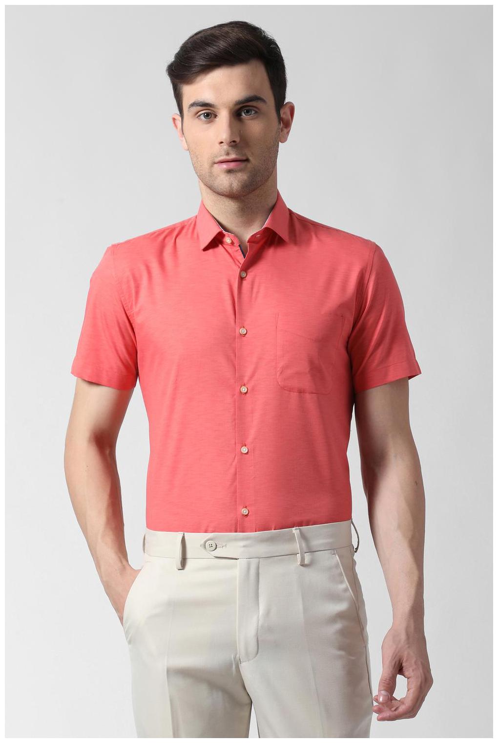 

Peter England Men Slim fit Formal Shirt - Pink