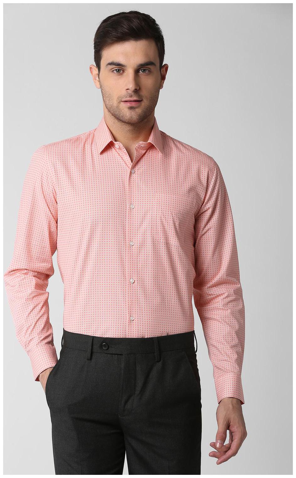 

Peter England Men Slim fit Formal Shirt - Pink