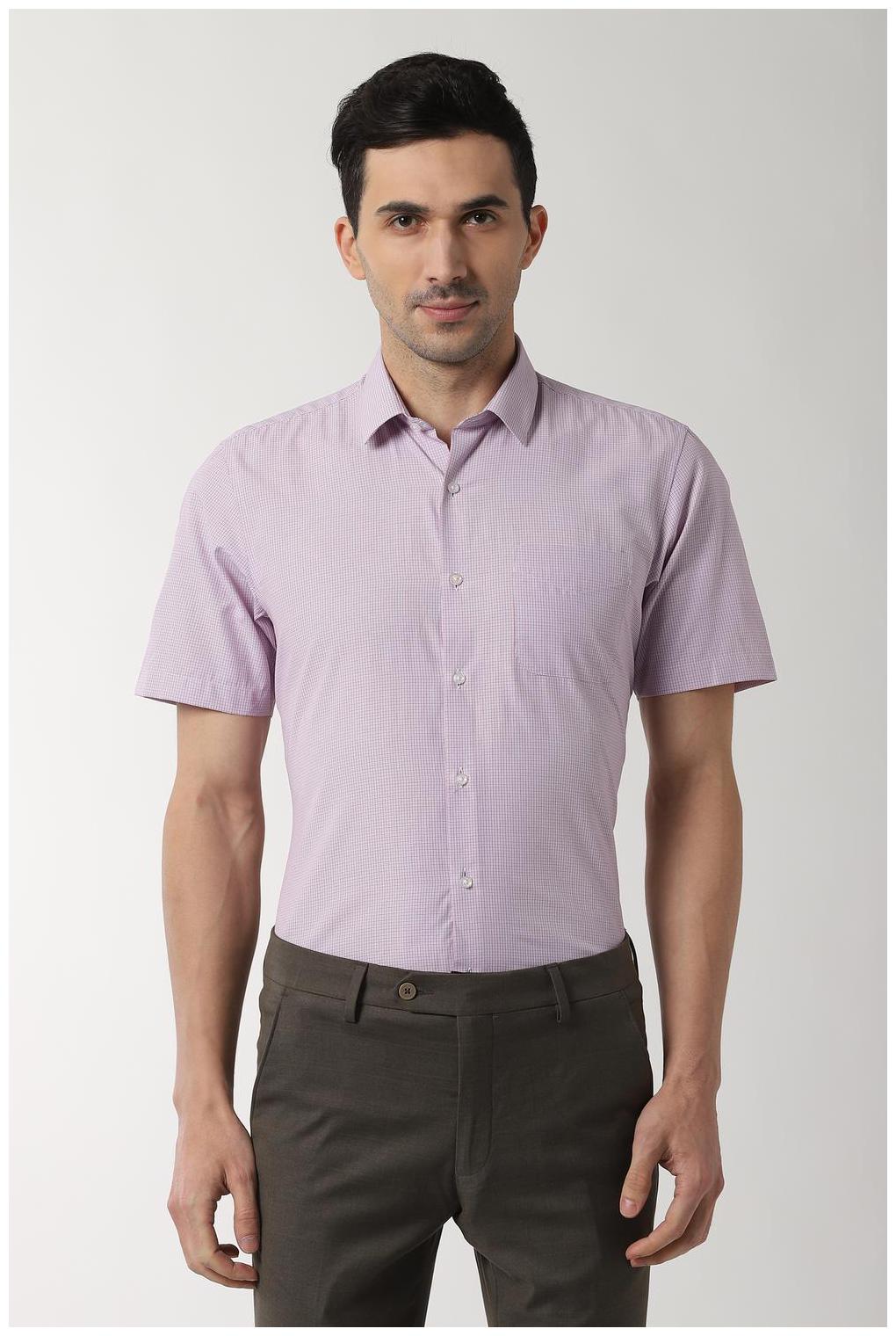

Peter England Men Regular fit Formal Shirt - Pink
