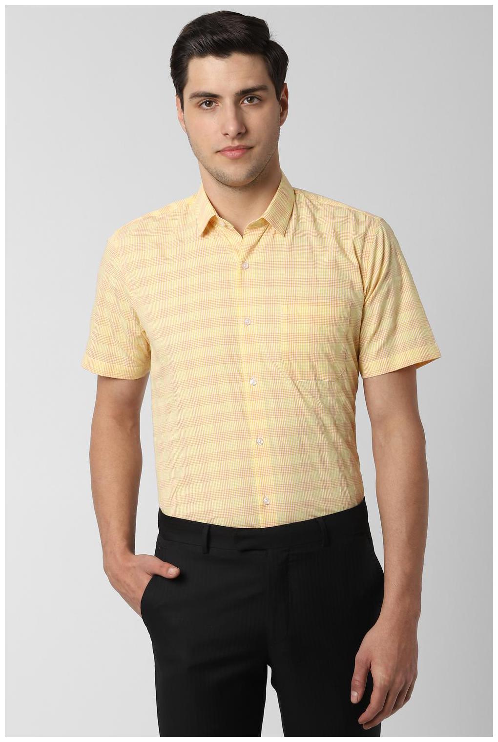 

Peter England Men Regular fit Formal Shirt - Yellow