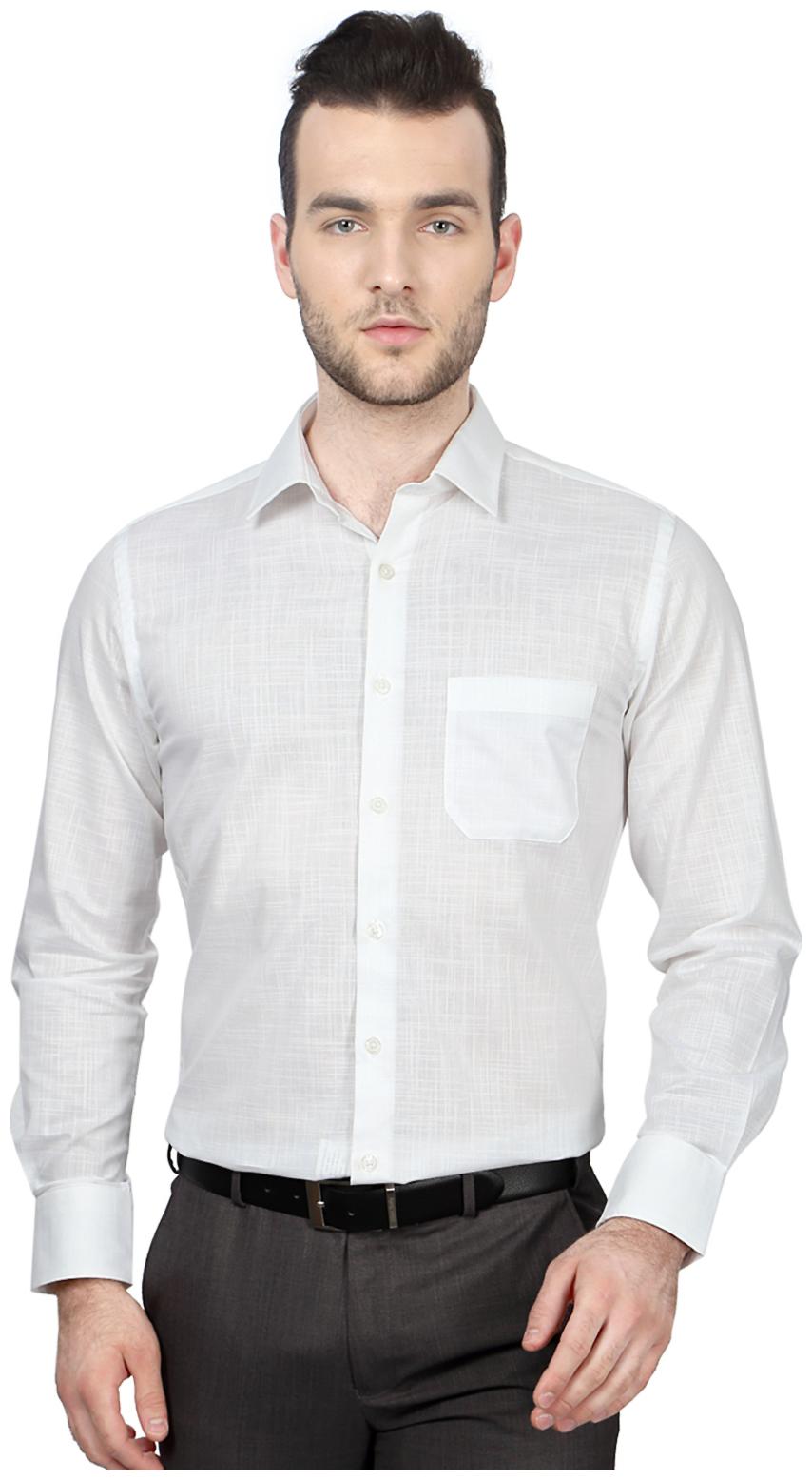 

Peter England Men Regular fit Formal Shirt - White