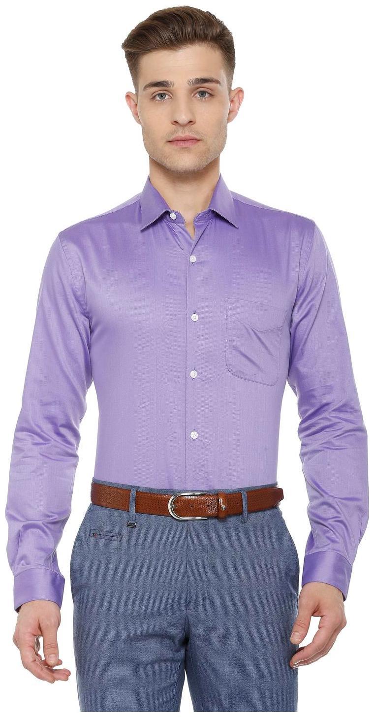

Peter England Men Slim fit Formal Shirt - Purple