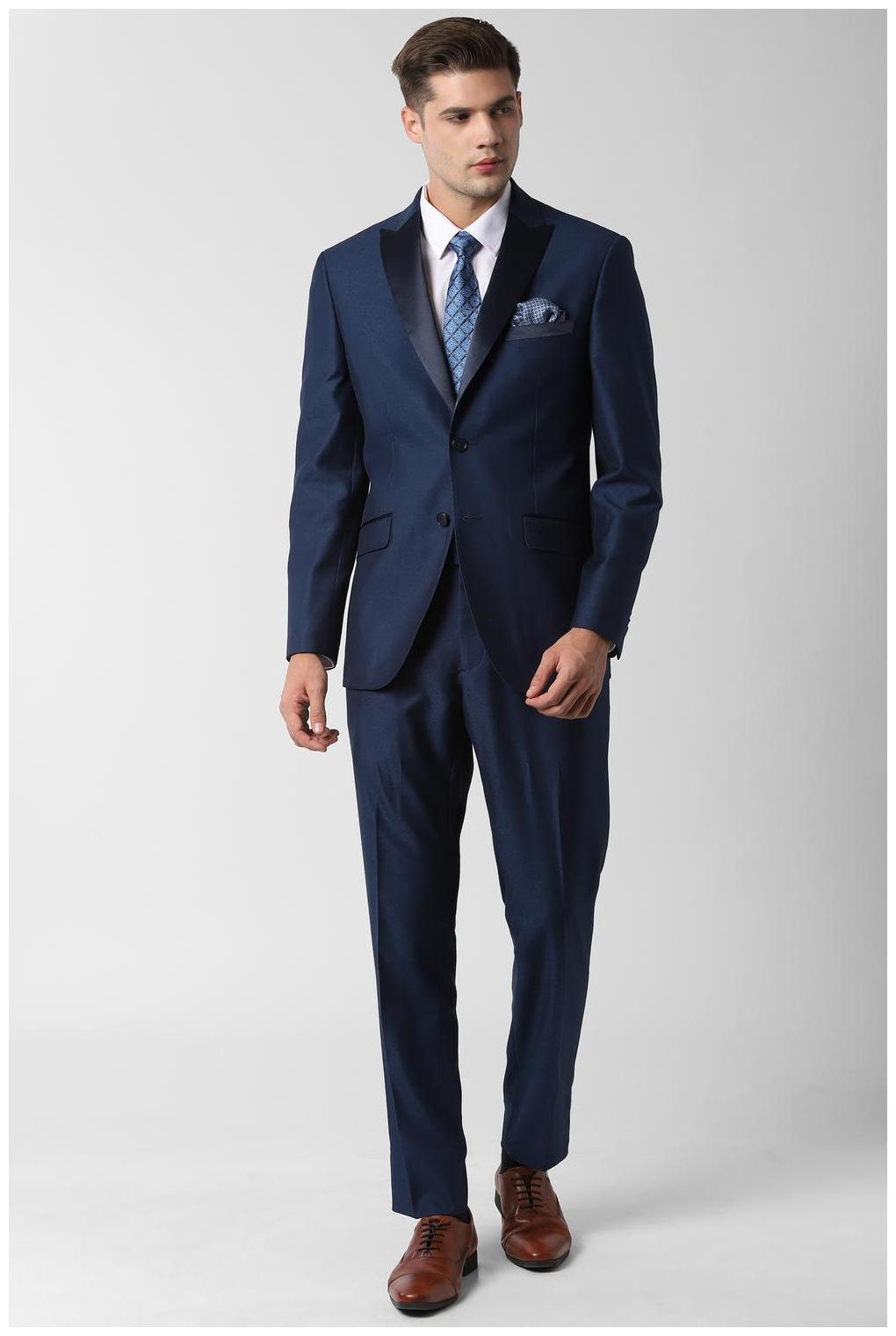 

Peter England Blue Two Piece Suit