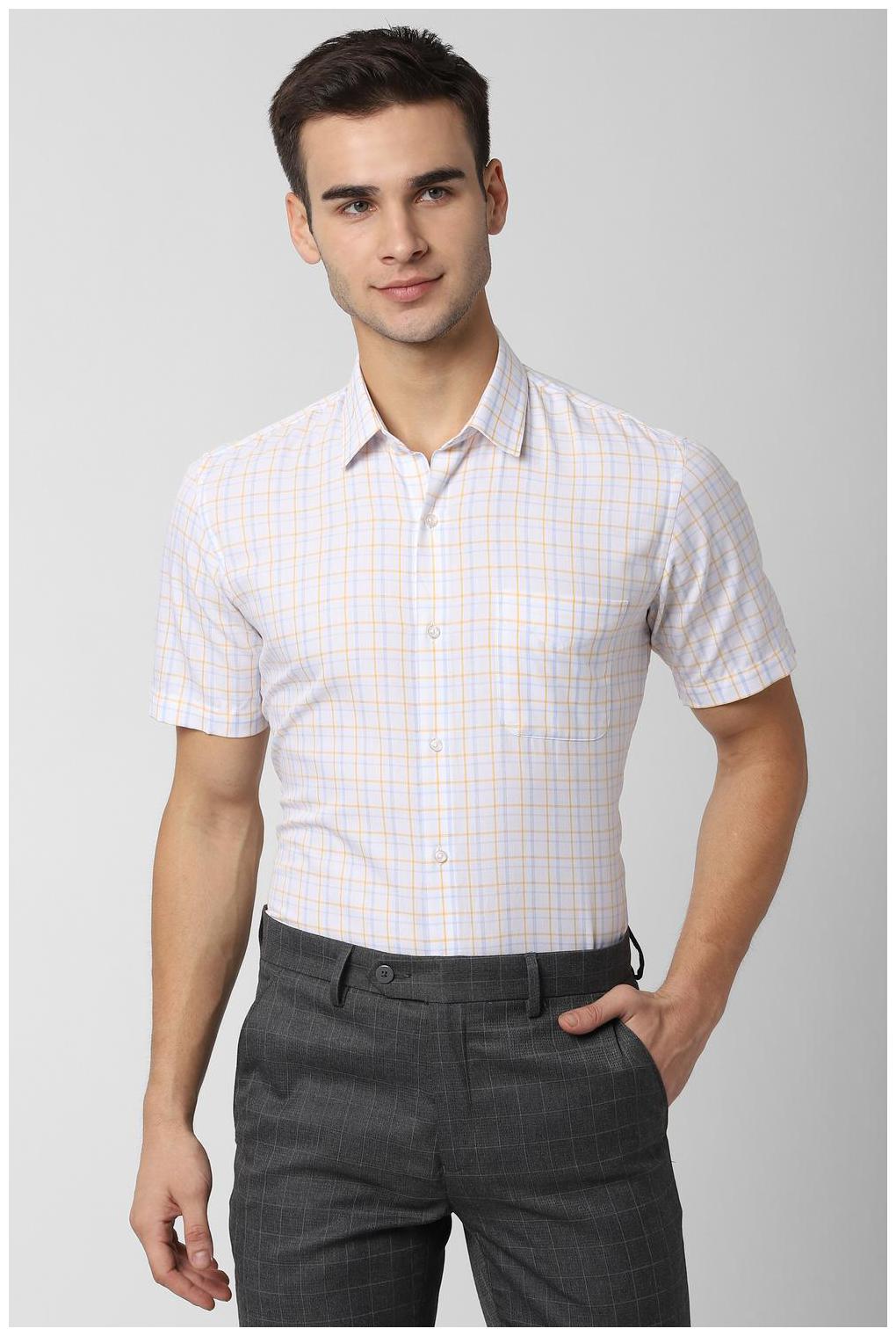 

Peter England Men Slim fit Formal Shirt - White