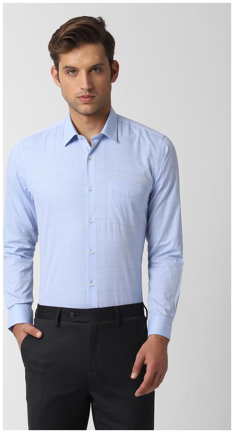 

Peter England Men Regular fit Formal Shirt - Blue
