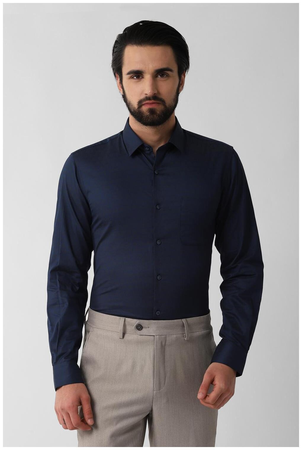 

Peter England Men Slim fit Formal Shirt - Blue
