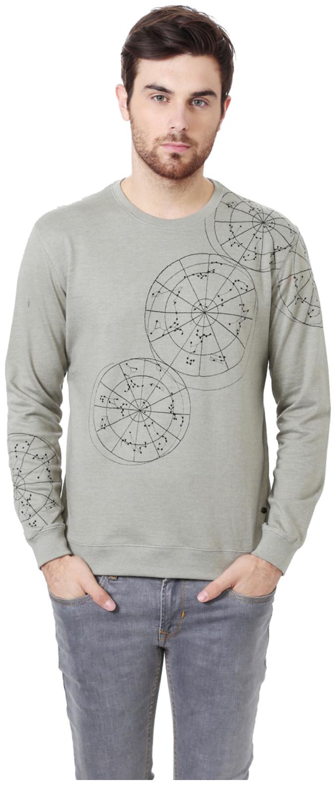 

Peter England Men Grey Hooded Hoodie
