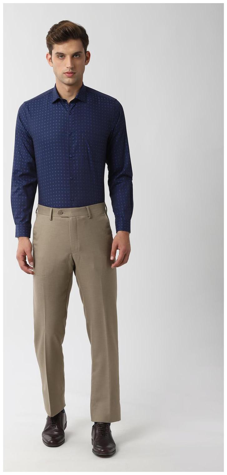 

Peter England Men Regular fit Formal Shirt - Blue