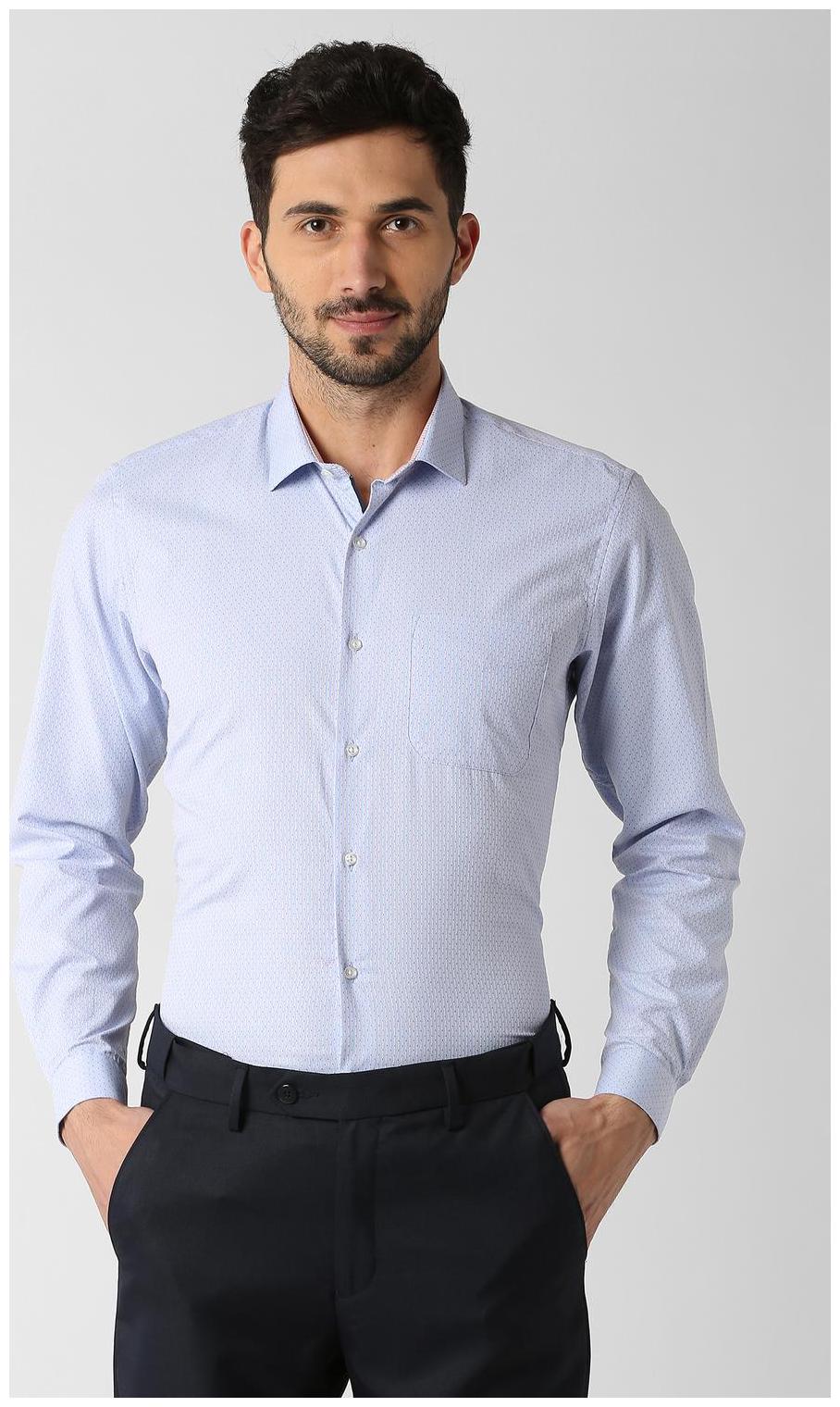 

Peter England Men Regular fit Formal Shirt - Blue
