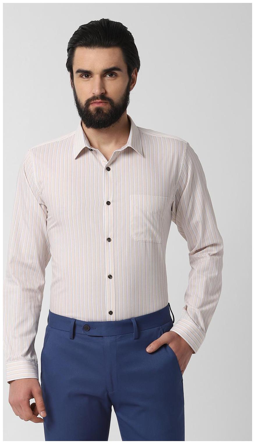 

Peter England Men Regular fit Formal Shirt - Beige