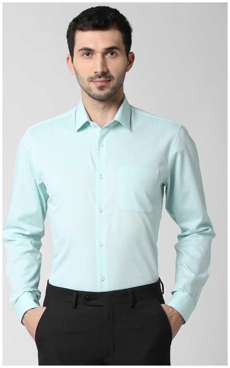 

Peter England Men Slim fit Formal Shirt - Blue