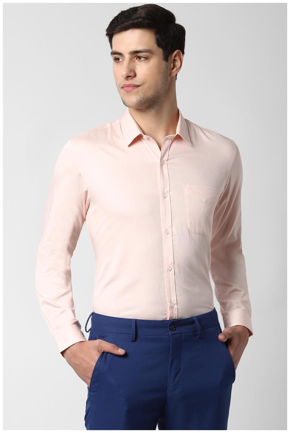 

Peter England Men Regular fit Formal Shirt - Peach