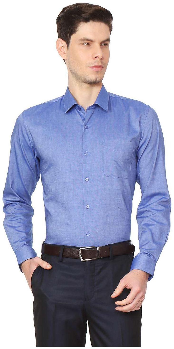 

Peter England Men Slim fit Formal Shirt - Blue