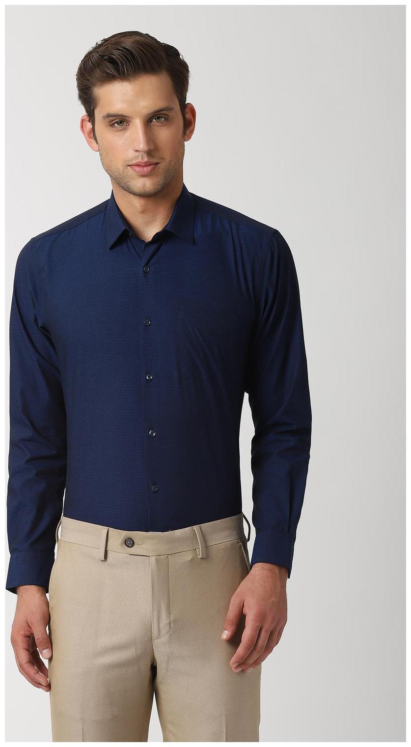 

Peter England Men Regular fit Formal Shirt - Blue