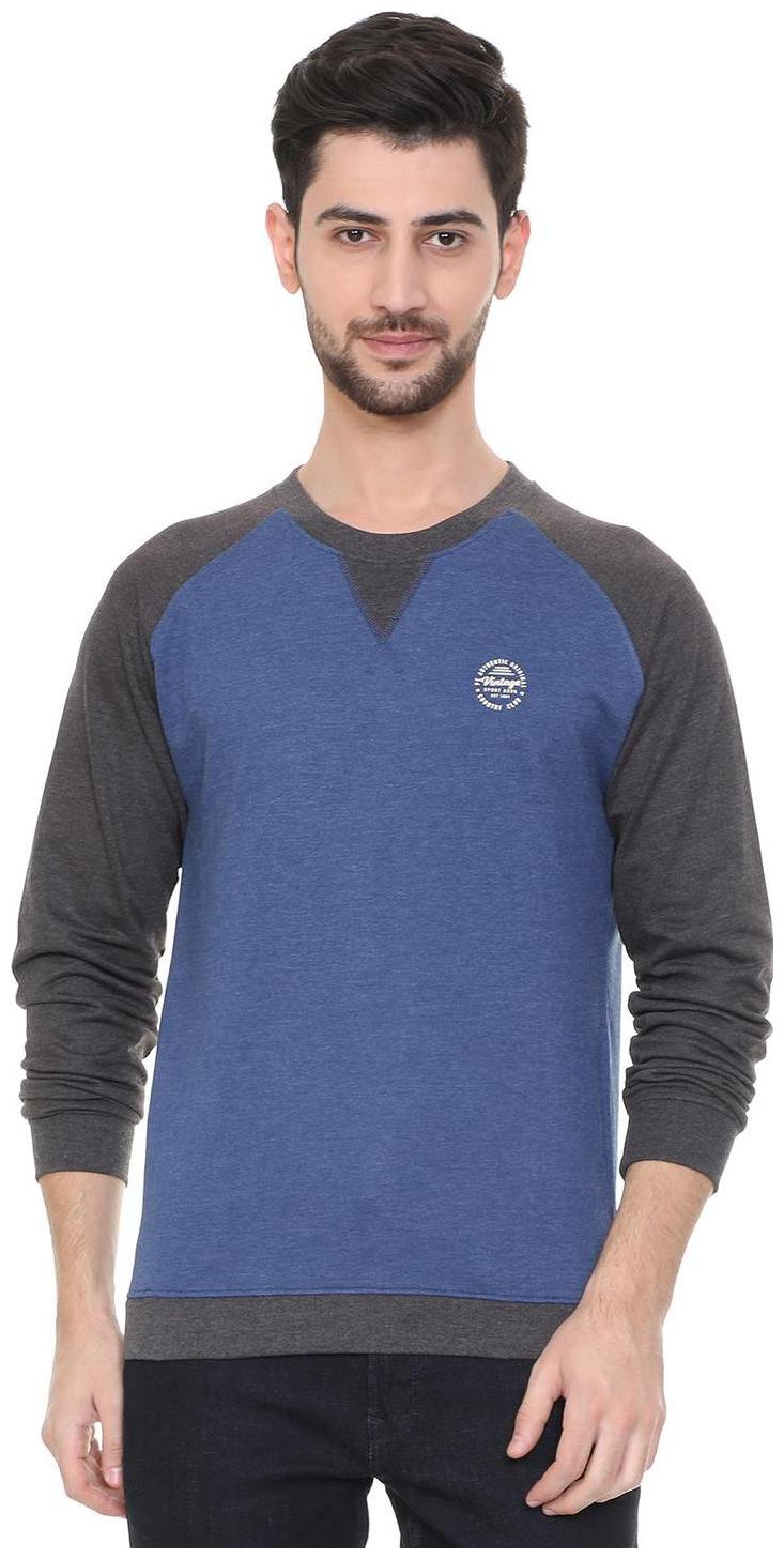 

Peter England Men Blue Round neck Sweatshirt