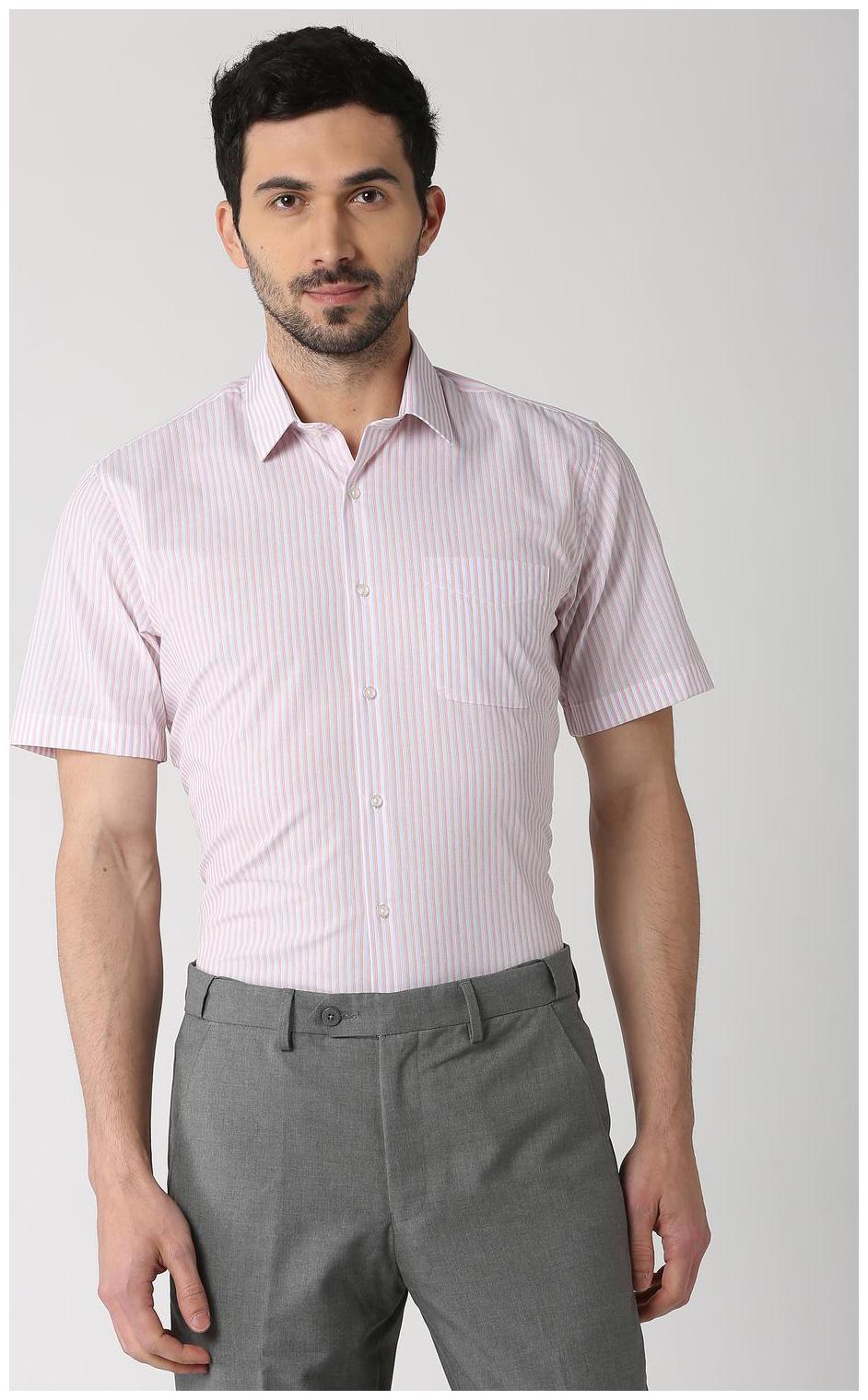

Peter England Men Regular fit Formal Shirt - Pink