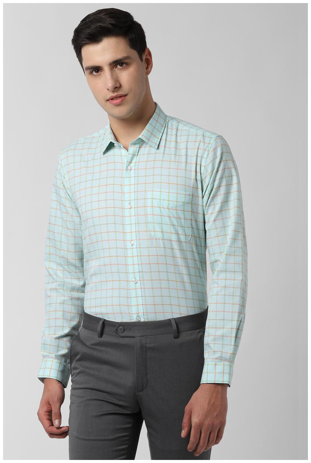 

Peter England Men Regular fit Formal Shirt - Blue