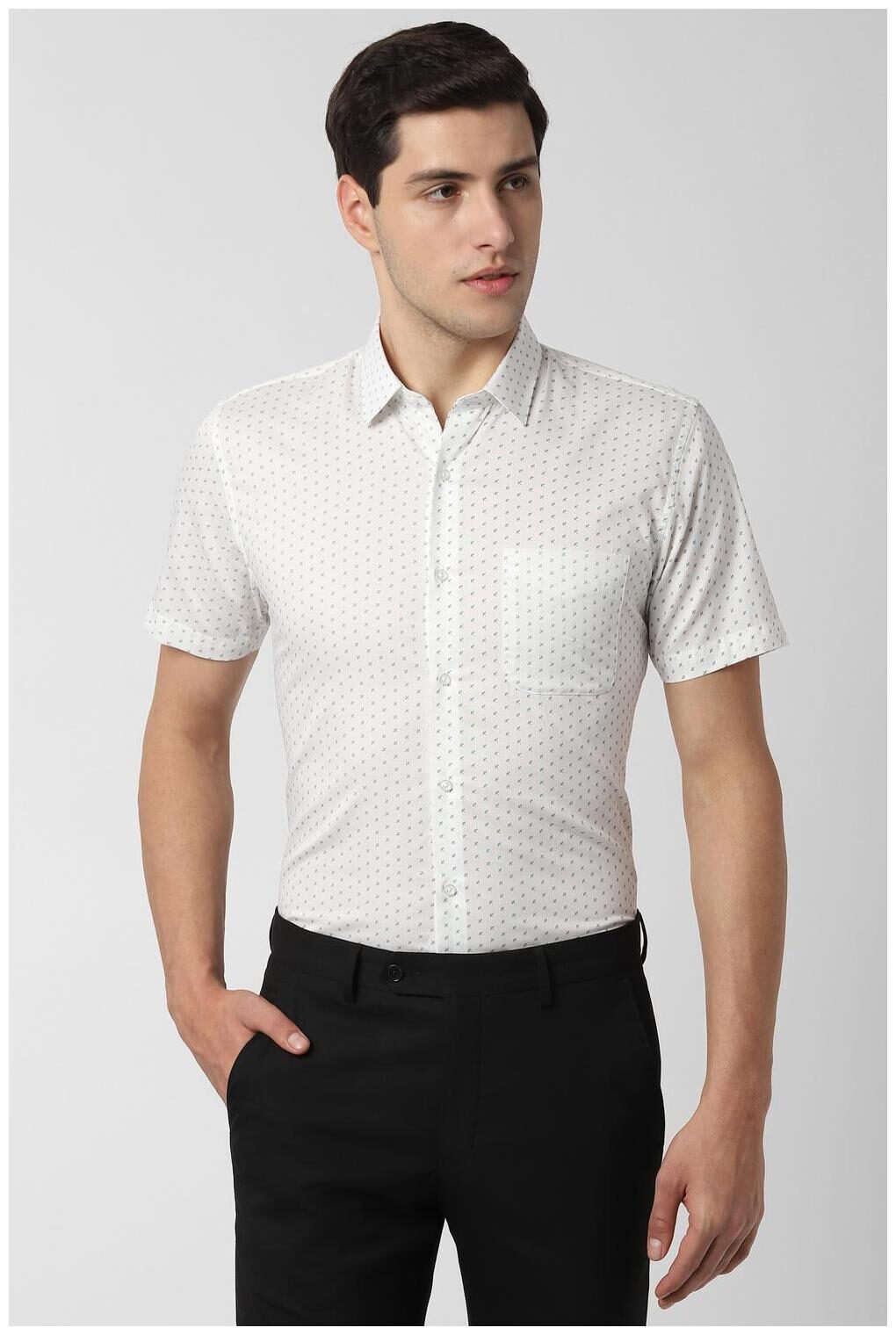 

Peter England Men Slim fit Formal Shirt - White