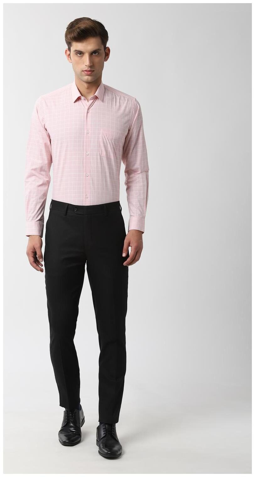 

Peter England Men Regular fit Formal Shirt - Pink