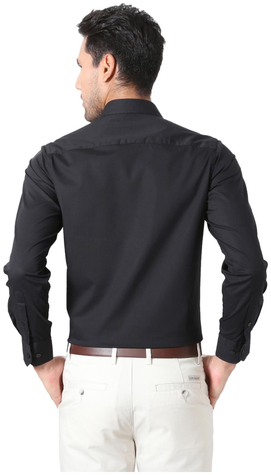 

Peter England Men Slim fit Formal Shirt - Black
