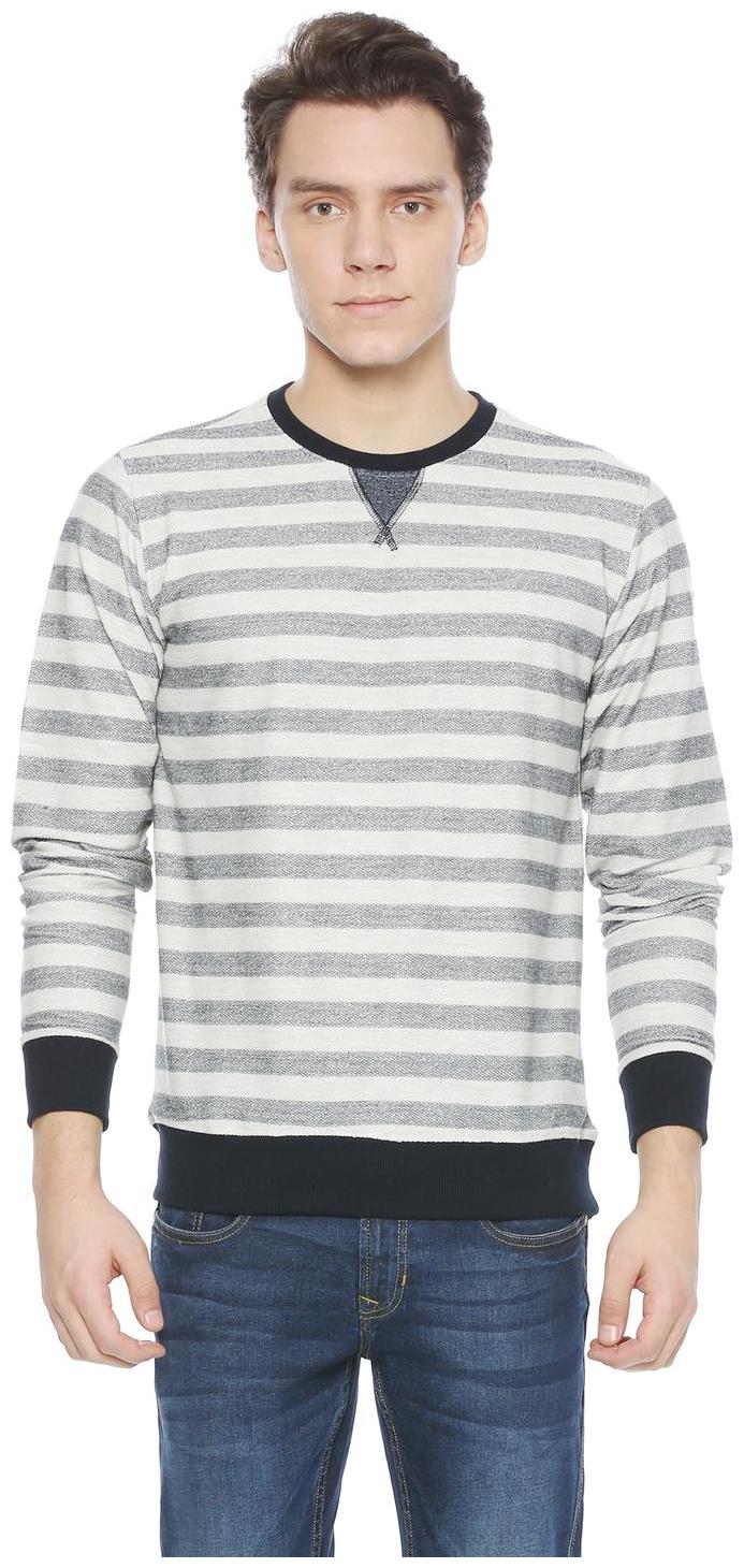 

Peter England Men Grey Round neck Sweatshirt
