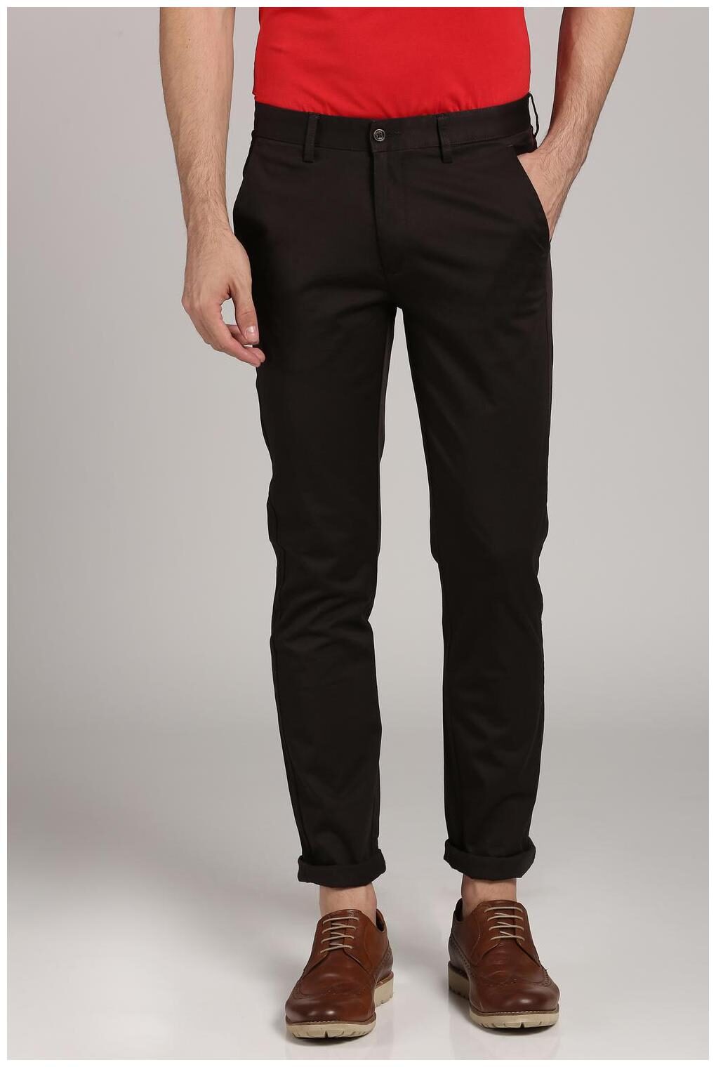

Peter England Black Trousers