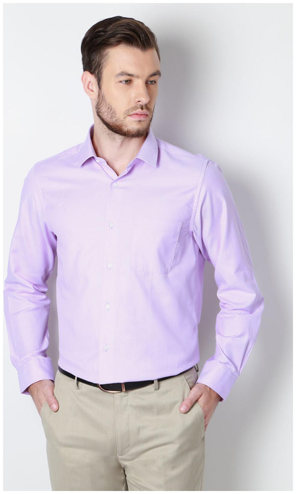 

Peter England Men Regular fit Formal Shirt - Purple