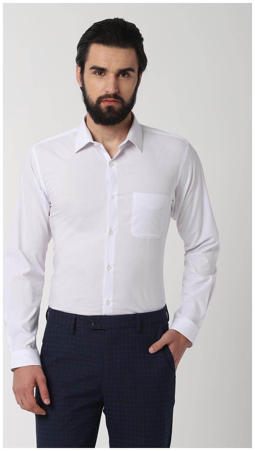 

Peter England Men Slim fit Formal Shirt - White