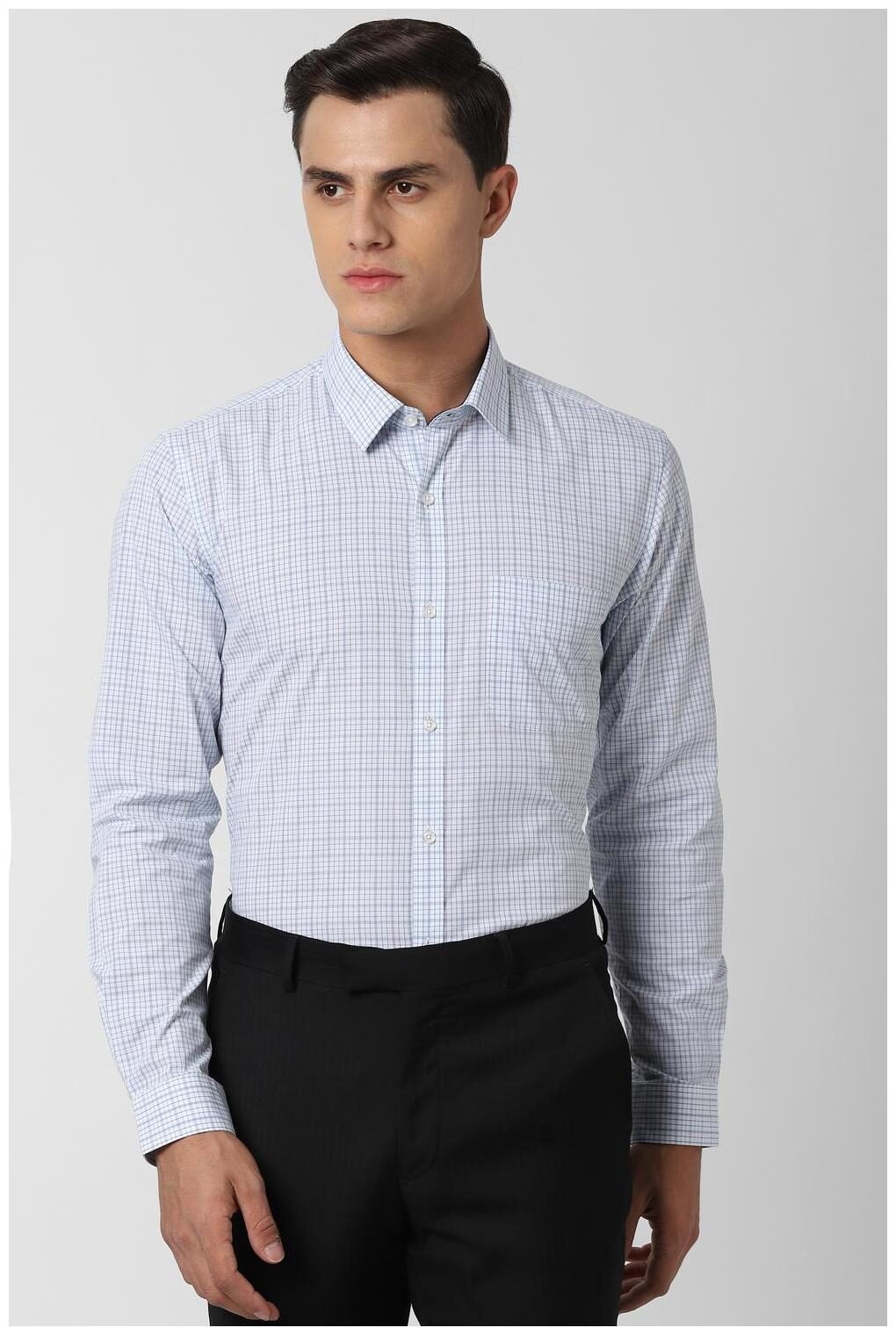 

Peter England Men Regular fit Formal Shirt - Blue