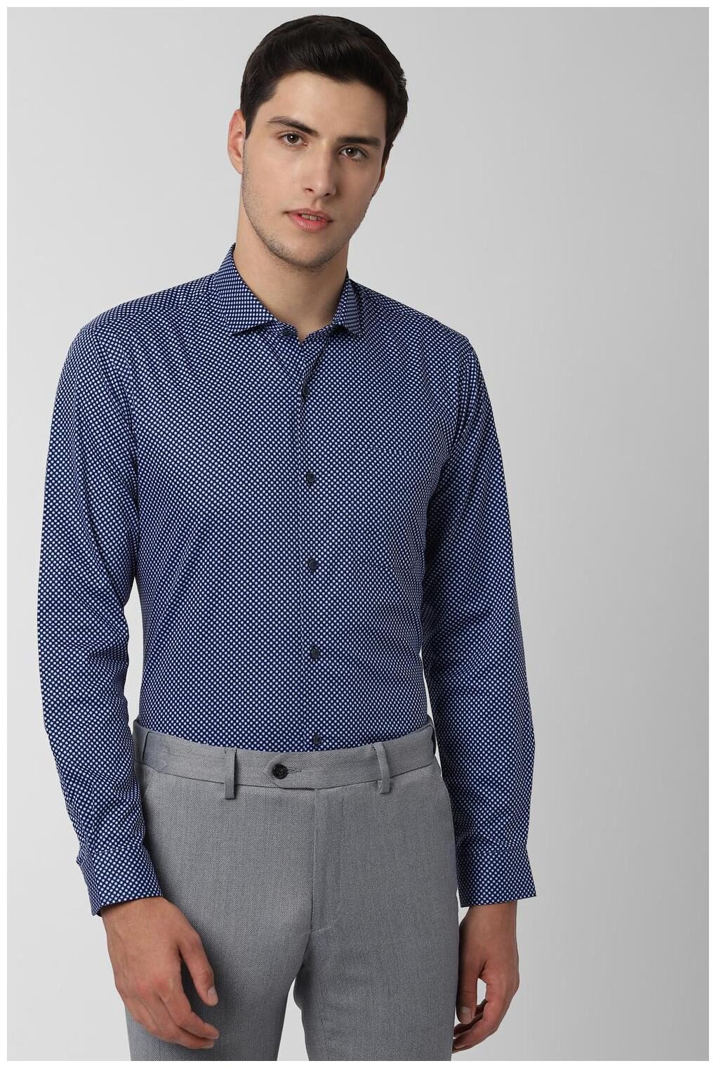 

Peter England Men Regular fit Formal Shirt - Navy blue