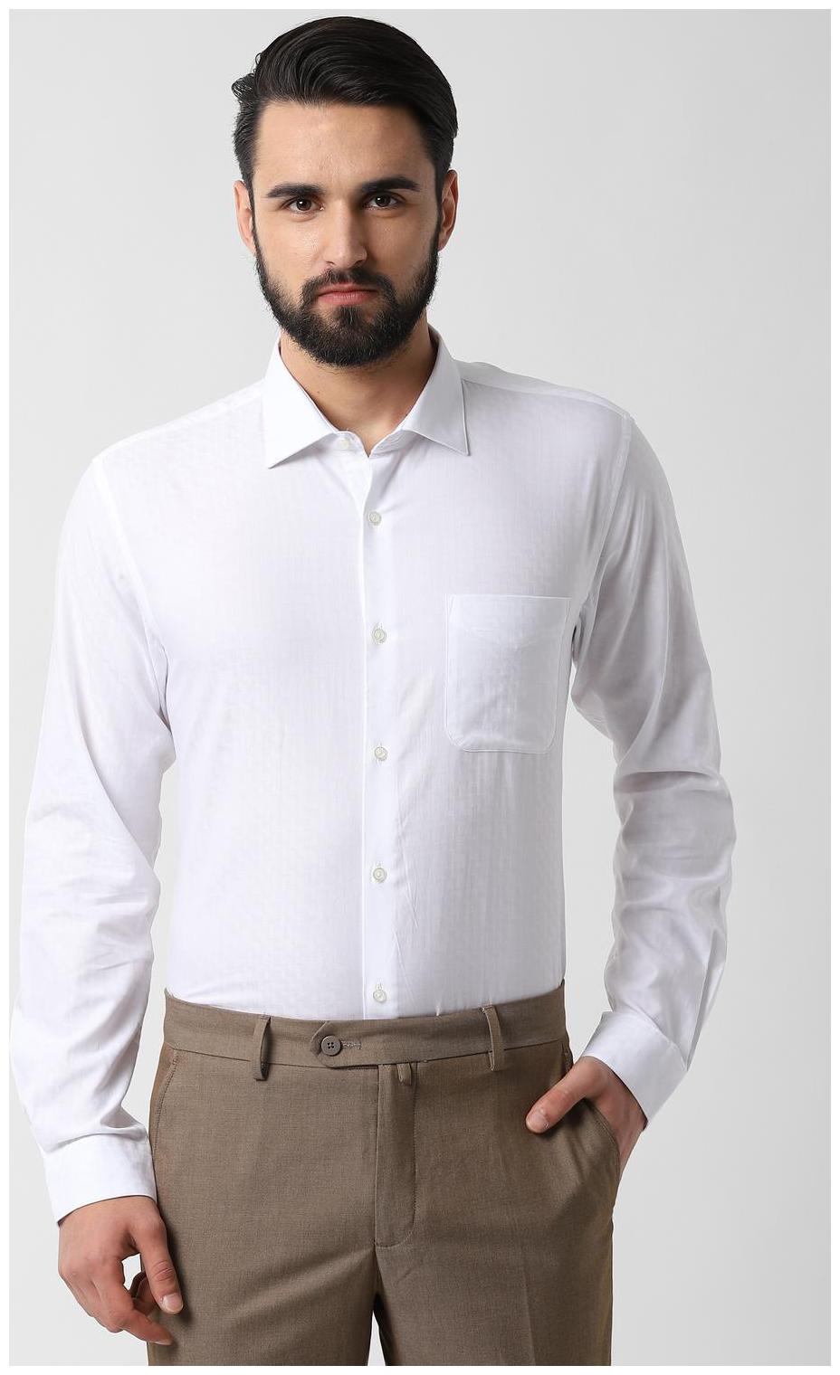 

Peter England Men Regular fit Formal Shirt - White