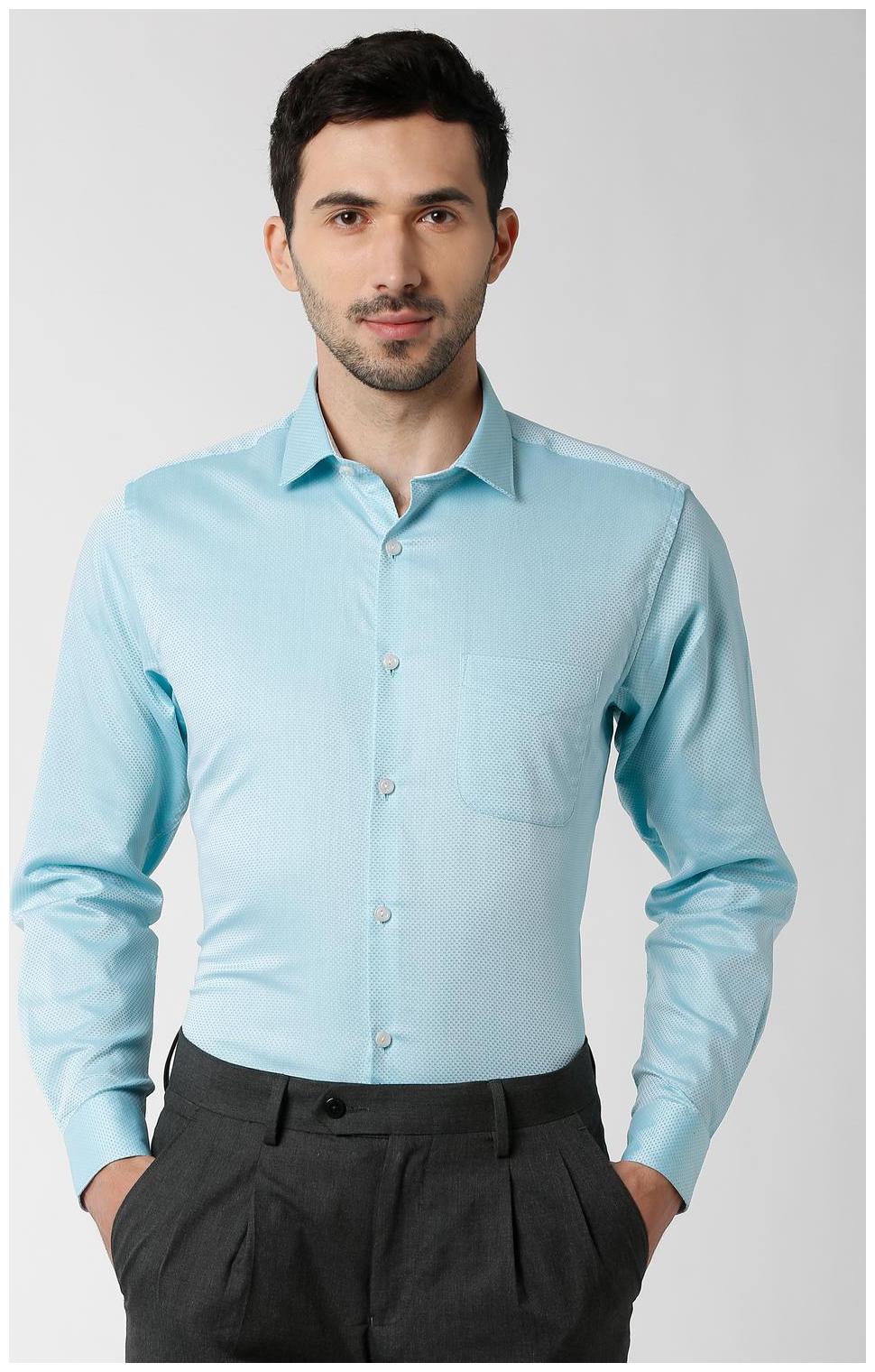 

Peter England Men Regular fit Formal Shirt - Blue