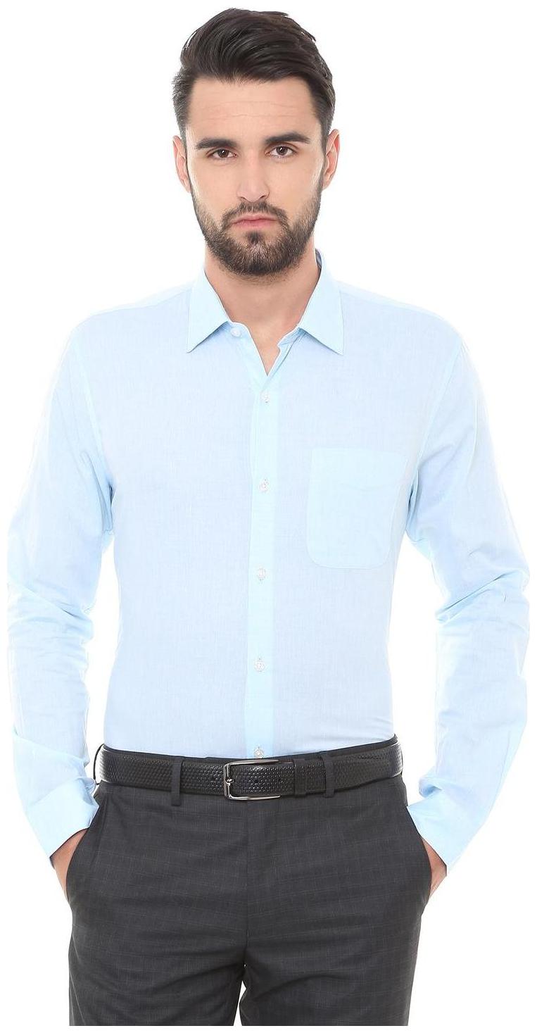 

Peter England Men Slim fit Formal Shirt - Blue