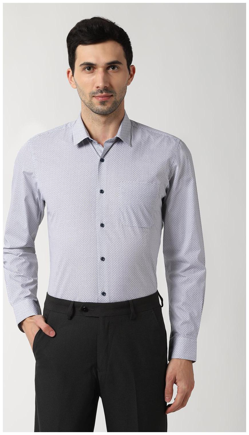 

Peter England Men Slim fit Formal Shirt - White