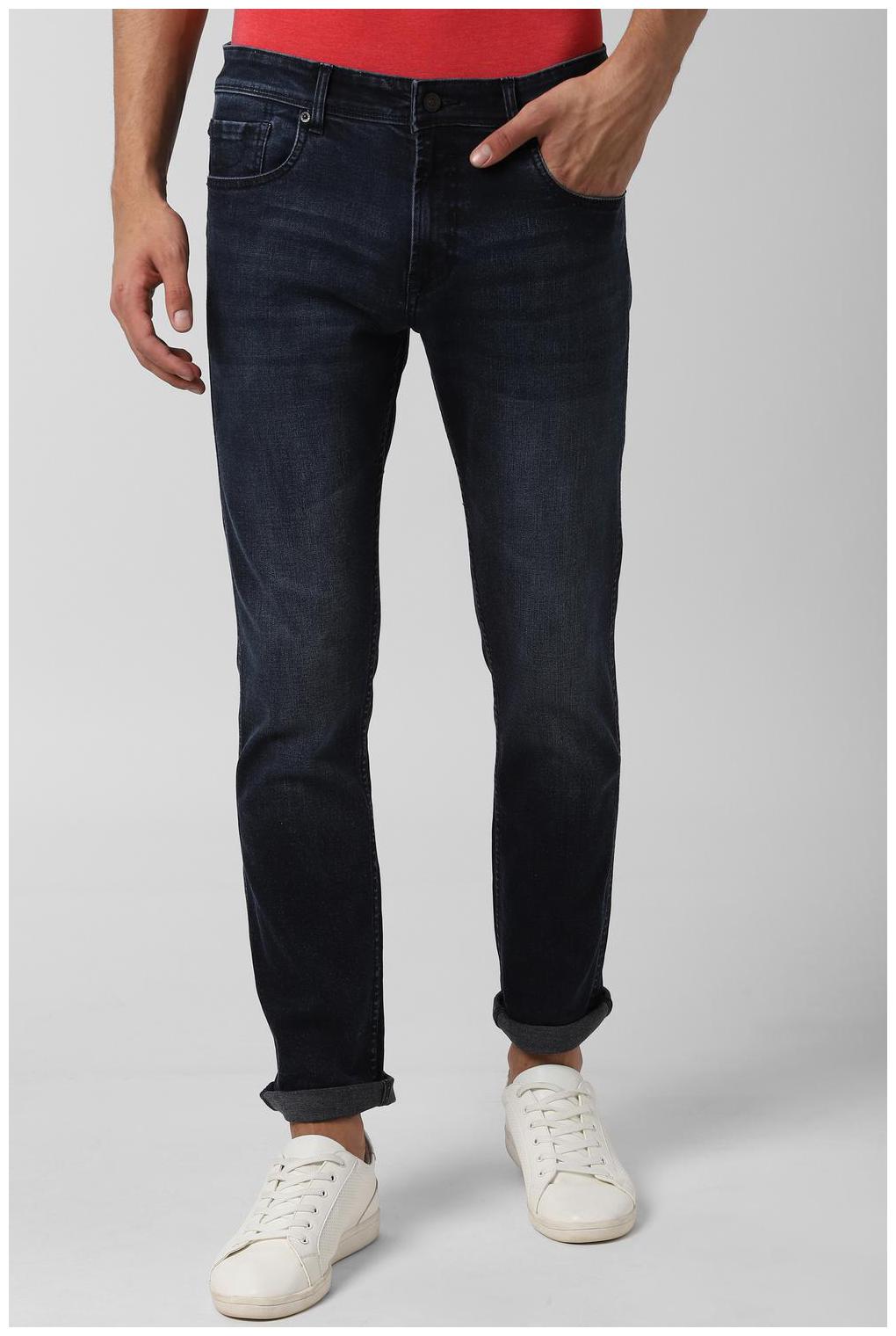 

Peter England Men Navy Blue Tapered Fit Jeans