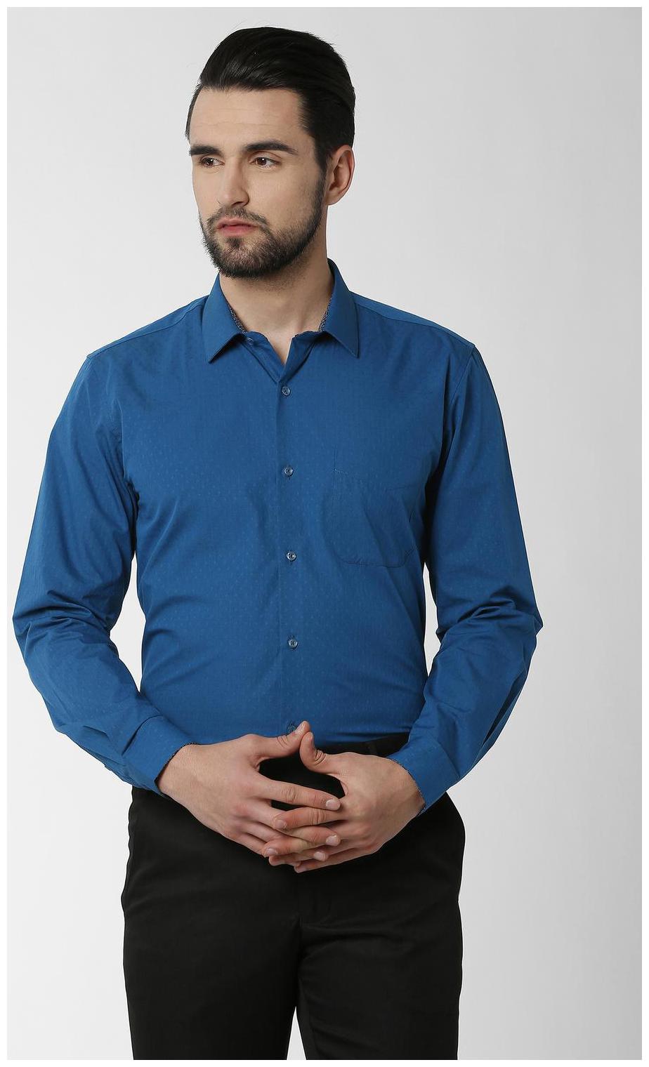 

Peter England Men Slim fit Formal Shirt - Blue