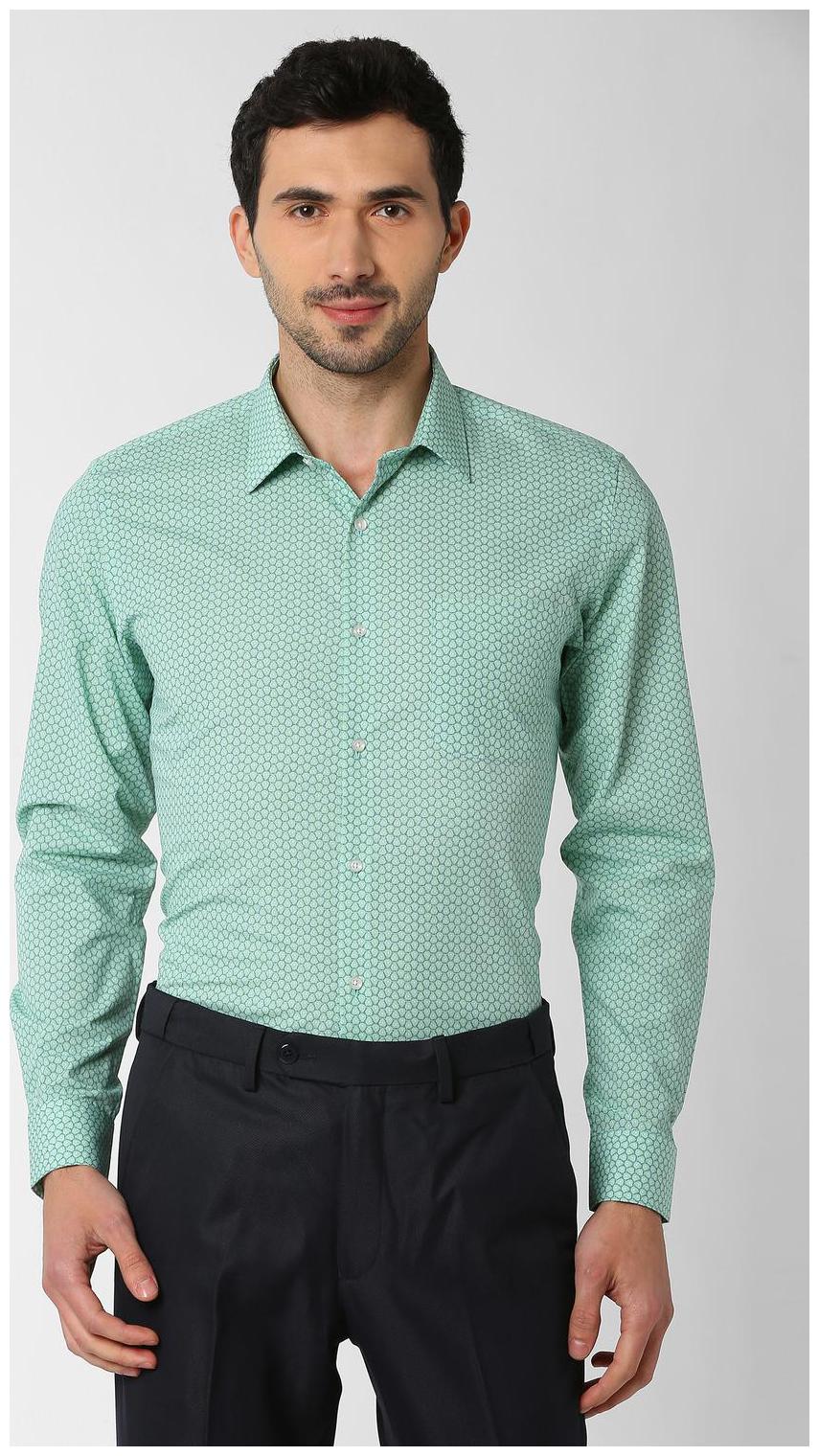 

Peter England Men Slim fit Formal Shirt - Green