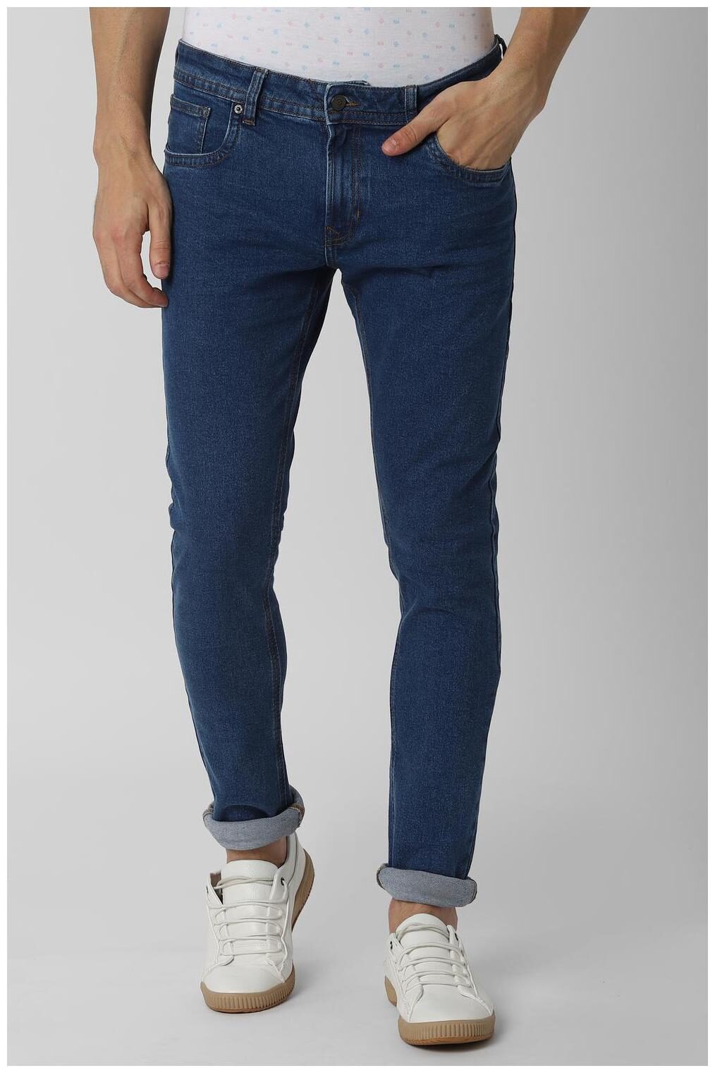 

Peter England Men Navy Blue Skinny Fit Jeans