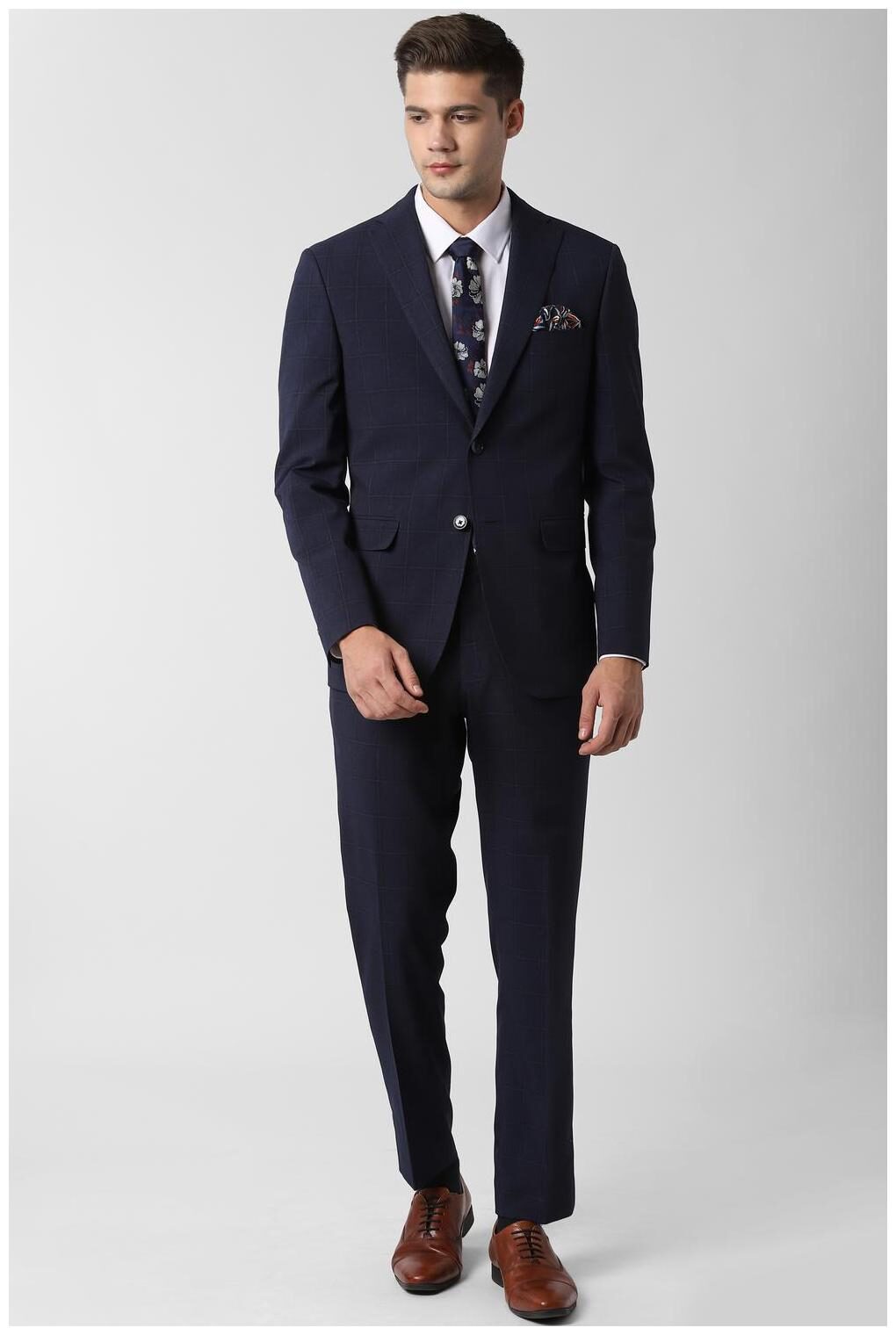 

Peter England Blue Two Piece Suit