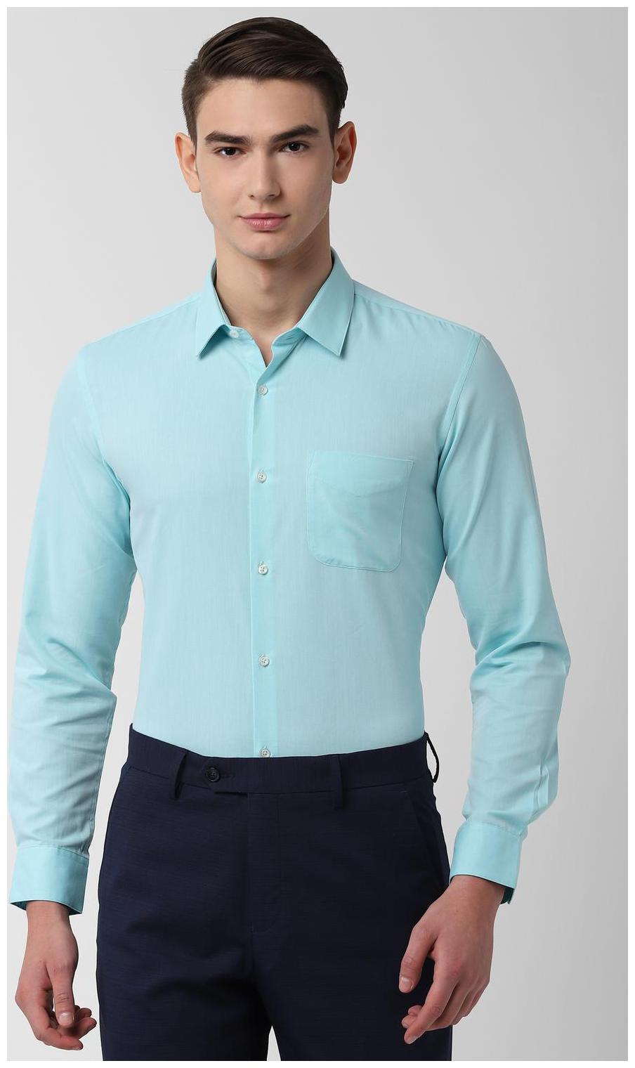 

Peter England Men Slim fit Formal Shirt - Blue