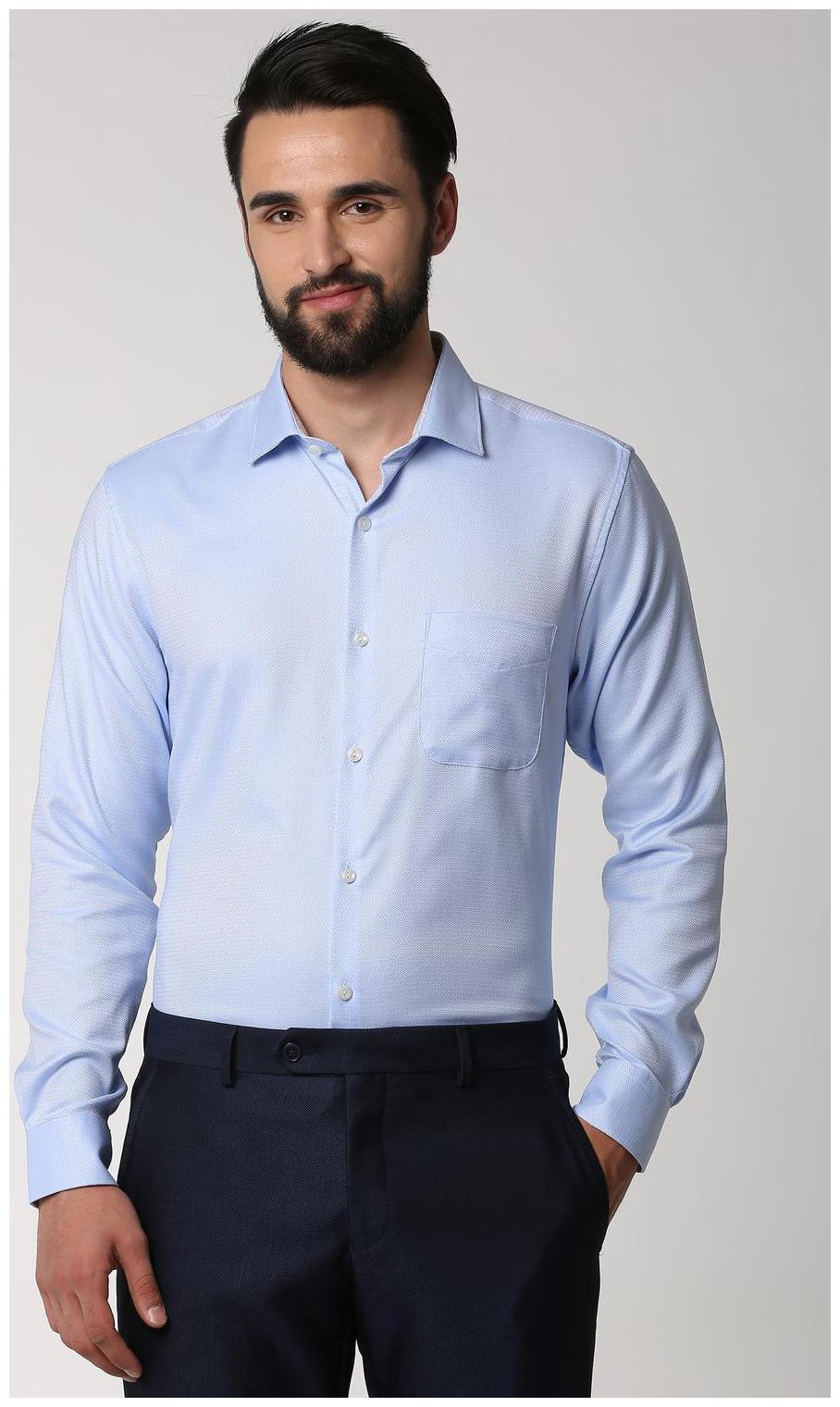 

Peter England Men Regular fit Formal Shirt - Blue