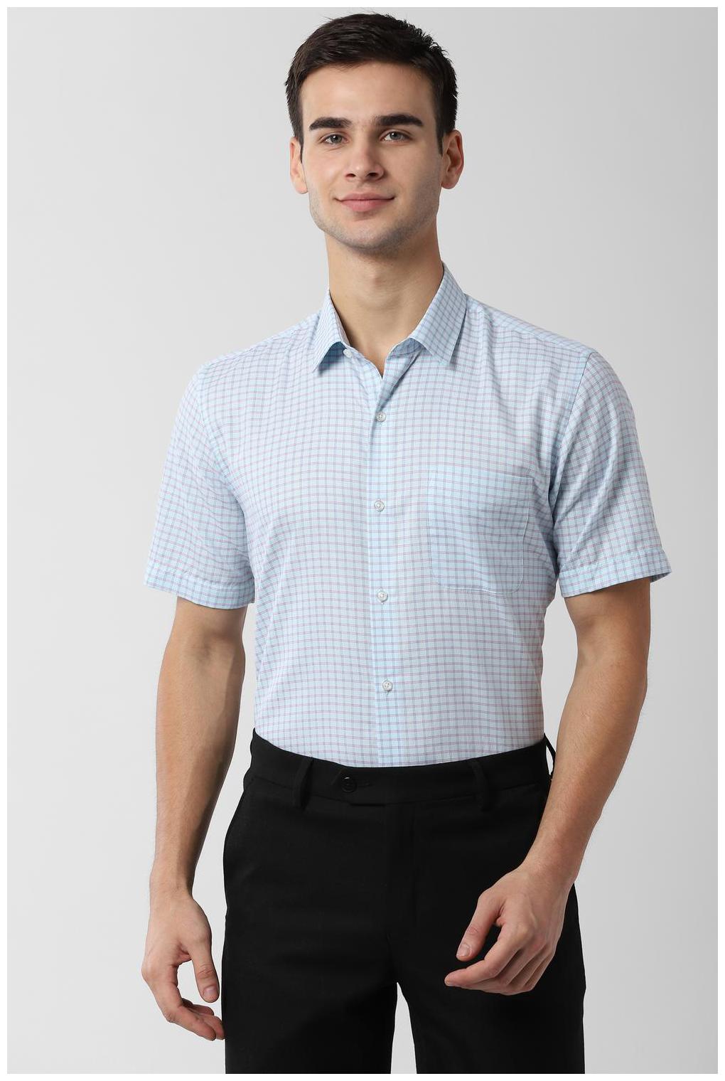 

Peter England Men Regular fit Formal Shirt - Blue