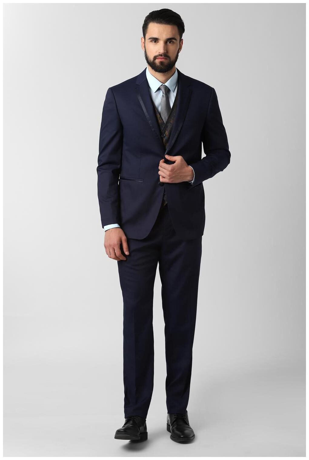

Peter England Blue Three Piece Suit
