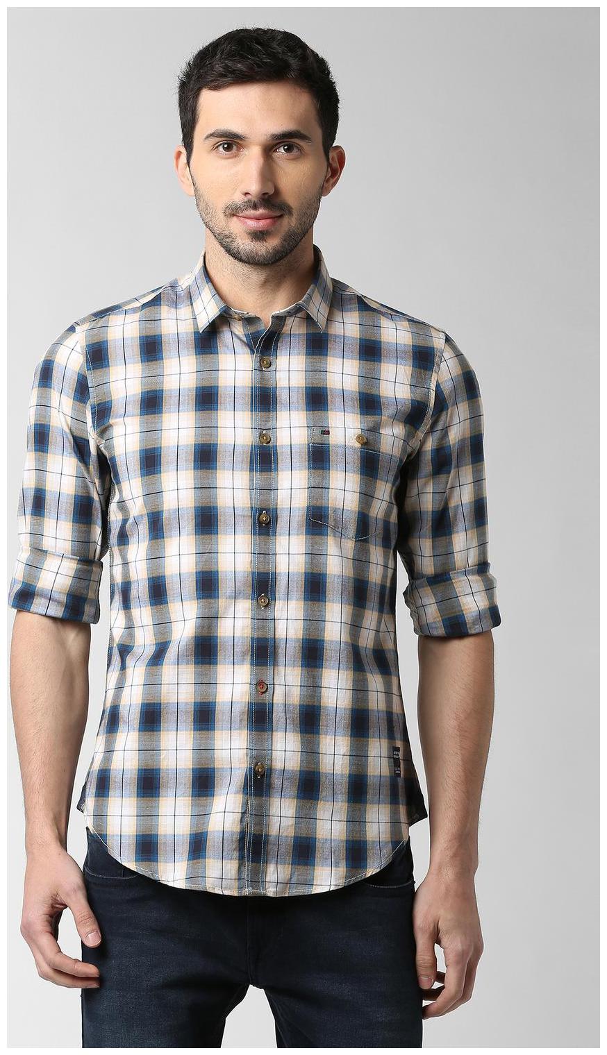 

Peter England Men Multi Checked Super Slim Fit Casual Shirt