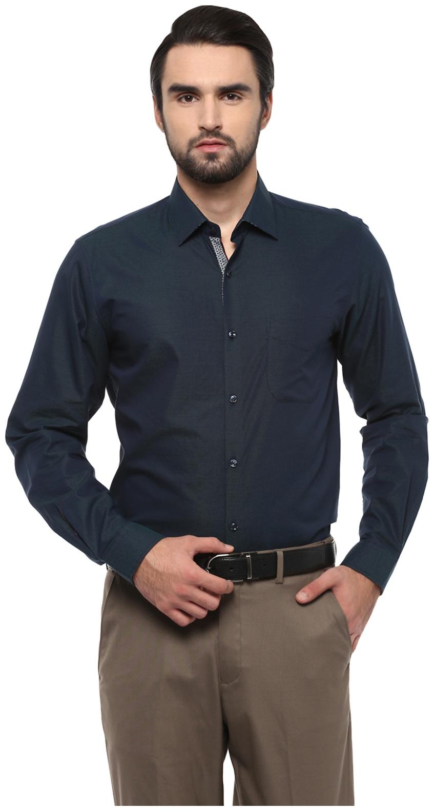 

Peter England Men Regular fit Formal Shirt - Blue