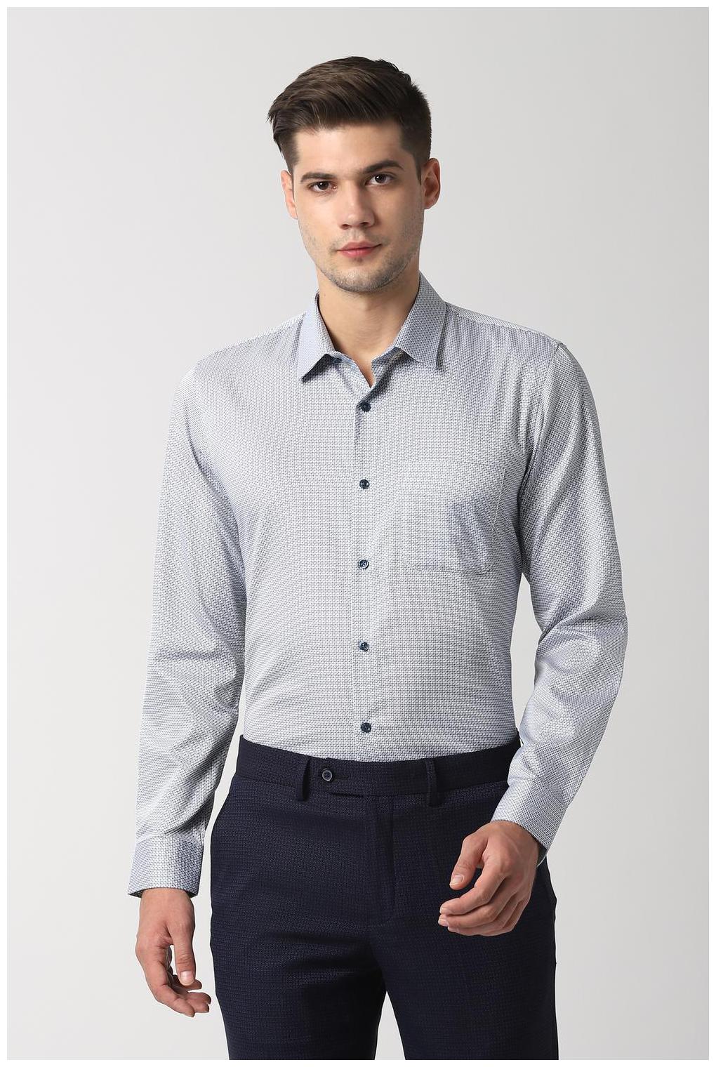 

Peter England Men Slim fit Formal Shirt - Grey